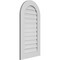 Ekena Millwork Round Top Surface Mount PVC Gable Vent: Functional, w/ 3-1/2"W x 1"P Standard Frame, 20"W x 38"H GVPRT20X3801SF - alternate 3